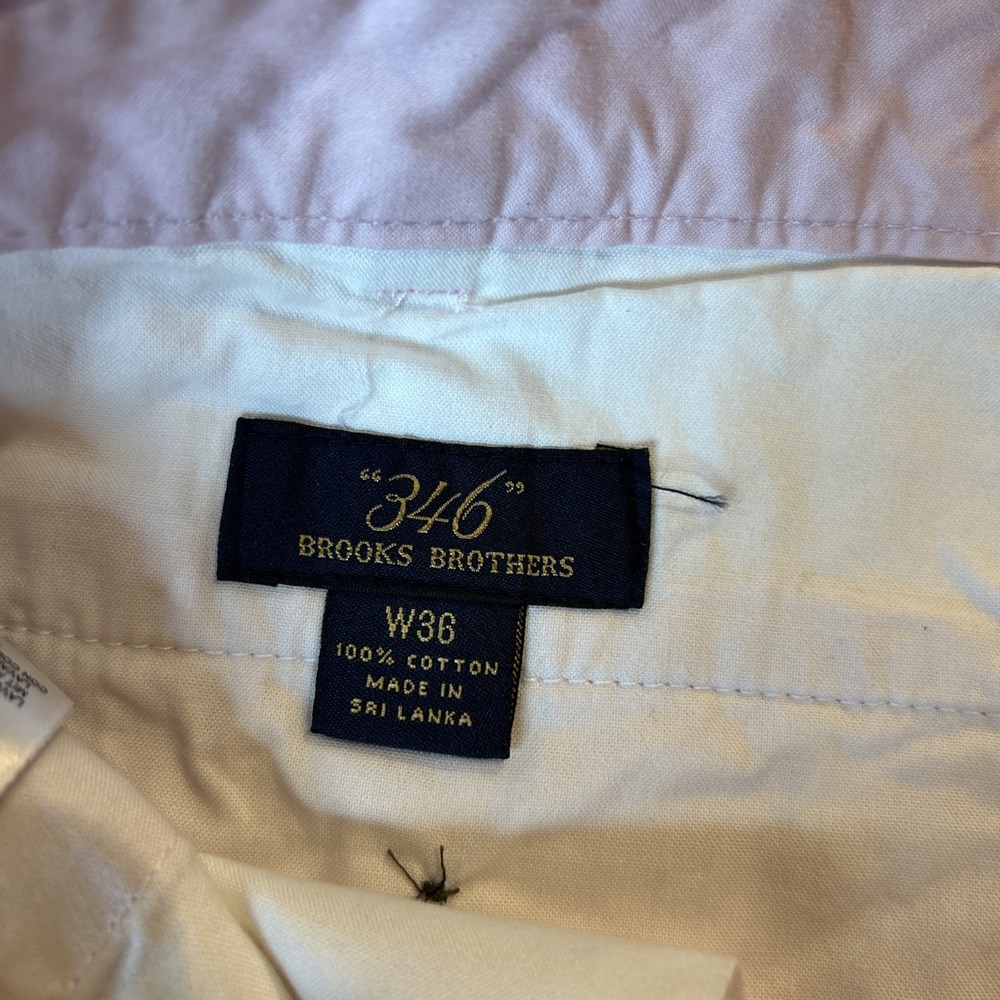 Brooks Brothers Advantage Chino Shorts Mens 36 Light Pink Stretch Lightweight - Picture 2 of 7